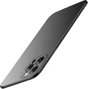 Casechics Compatible with iPhone Case,Luxury Matte Hard PC Slim Fit Ultra Thin Lightweight Camera Lens Protection Soft Shockproof Cover Phone Case (Black,iPhone 11 Pro Max)