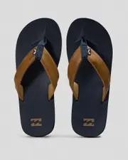 [Billabong] Billabong Men's All Day Impact Flip Flops Slippers in Navy/Tan Size 8 8 Navy/Tan