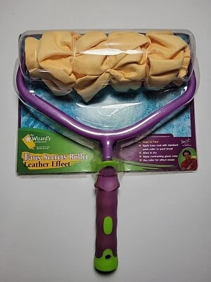 Leather Effect Pattern Paint Roller Faux Secrets Roller NOS