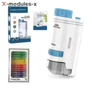 Kids Pocket Microscope 60X-200X Handheld Magnification Lens with LED Lighted U