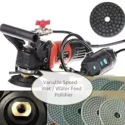 Wet Grinder Concrete Sander 42 Polishing Pad abrasive disc 4 buff granite glass