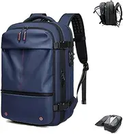 Airback Backpack, Airback Vacuum Backpack, 60L Expandable Travel Backpack with Vacuum Compression, Anti-Theft Design for Business, Travel, and Outdoor