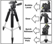 Pro Series 57" Tripod w/Bag For Panasonic Lumix DC-GH5 DMC-G85 DMC-GX85 DC-GX850