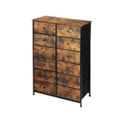 Levede 12 Chest of Drawers Timber Tallboy Dresser Brown