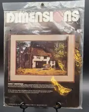 Dimensions Vintage Crewel Kit Sunlit Barnyard Mildred Sands Kratz Artist