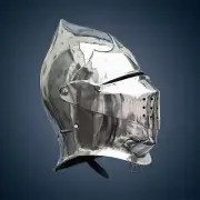 Armet closed helmet SCA LARP fantasy helmet medieval helmet LARP helm sca helm