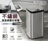 在飛比找遠傳friDay購物優惠-美國ELPHECO 不鏽鋼除臭感應垃圾桶30L(ELPH63
