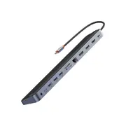 Baseus EliteJoy Gen 2 12-Port Type-C Hub Adapter (Dark Grey)