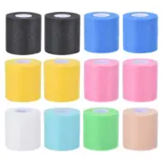 12Pcs Sports Pre-Wrap Foam Pre-wrap 30 Yard Athletic Tape Wraps 8 Colors