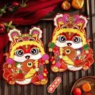 1 Pair Zodiac Snake Snake Year Door Stickers Wall Window Stickers Living Room
