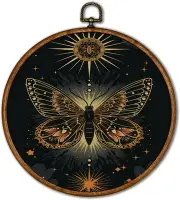 KSDUT Vintage Butterfly Wall Decor Art - Dark Moody Insect Canvas...