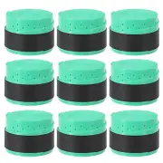 9 Pack Tennis Racket Grip Tape with Hole 43.3" Absorb Sweat Peacock Blue