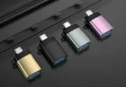 USB A 3.0 Female to Micro USB Male Mobile Phone OTG Metal Adapter