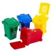 4 Pcs Kid Toys Trash Sorting Garbage Truck for Kids Can Bedroom Playset Toddler