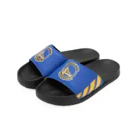 在飛比找momo購物網優惠-【NBA】NBA 隊徽 拼色 運動拖鞋 勇士隊 男女 藍色(