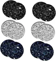 [GAROZATION] 6 Sets Clip-on Ear Studs Delicate Non-pierced Earrings Portable Magnetic Earrings for Men Women