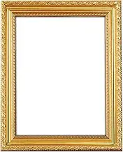 Gold Ornate A4 Picture Frame for Photos, Artwork, or Posters – Baroque Style Ready to Hang or Stand, Wall Hooks Included, Shabby Chic with MDF Backing and Shatterproof Clear Perspex Sheet