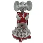 Alabama Crimson Tide 17-Time National Champions Rings Mascot Bobblehead NCAA