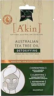 A'kin Australian Tea Tree Oil Detoxifying Face Sheet Mask 20 ml