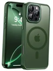 Designed for iPhone 16 Pro Max Case with Magnetic [13 FT Military Dark Green