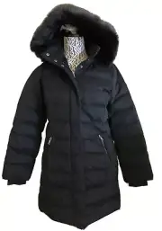 UGG WOMEN CELESTE BLACK PUFFER WOOL WATER / WIND-RESISTANT JACKET COAT Size L