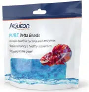 Aqueon Pure Betta Beads Blue (Aquarium Gravel Sand, Water Conditioners) 6 count