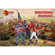 MARS FIGURE SET 32032 NAPOLEONIC WARS BRITISH INFANTRY (GREY) 12 FIGURES/8 POSES