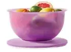 Tupperware Bowl Expressions Alfresco Entertaining Light Purple 4.3L & Lid New