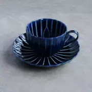 KANEKO KOHYO GIYAMAN Coffee Cup & Saucer Navy Blue