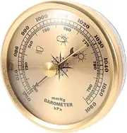 Household Barometer Vacuum Pressure Gauge Barometer Indoor Barometers Air Pressure Gauge Small Barometer Pressure Gauge Tool Multi-use Barometer Dial Design Barometer Home Tool