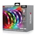 Smart 100Ft Indoor Multi-Color Flow LED Light Strip, Sound Reactive, Razer, Cord
