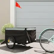 Generic Bike Trailer Black and Grey 45 kg Iron