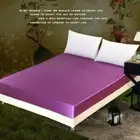 Faux Silk Satin Mattress Protector Cover Anti-mite Bed Soft Sheet Queen King New
