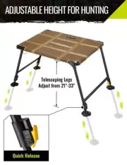 TIDEWE Dog Stand with Folding & Adjustable Height Legs, Portable Dog Platform...