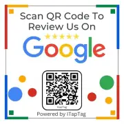 Contactless Google 'Review Us' 12cm QR Code Adhesive Sticker