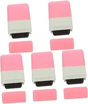 SEWACC 5pcs Black Address Blocker Stamp Prevention Privacy Roller for Bills Documents