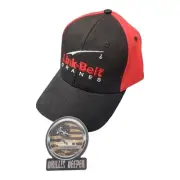 Link-Belt Crane BLK/Red Hat & Sticker Crane Oilfield Mining Construction P277