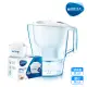 【BRITA】Aluna 3.5L濾水壺 + 4入全效型濾芯(共5芯)