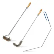 3 Pcs Fryer Cleaning Tools,Stainless Steel Deep Fryer Cleaning Tools,Basket Fryer Brush,Air Fryer Cleaning Brush Tools