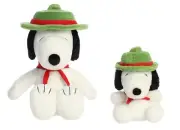 Aurora 2 Piece Peanuts Beagle Scout Snoopy Bundle, 5" Palm Pal and 12" Plush