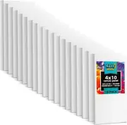 4x10 18-Pack Bulk Canvas Panels, 100% Cotton Triple Primed Canvas