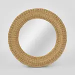 [OneWorld Collection] Long Island Mirror Round Rattan