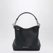 [GUCCI] Mini GG Emblem bucket bag black One size Black
