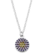 Samuel B. Silver 0.36 ct. tw. Gemstone Solitaire Necklace