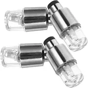 [Mobestech] 4pcs Tire Valve Lights with High-Brightness LEDs Easy to Install Bicycle and Motorcycle Wheel Valve Caps for Enhanced Night Visibility and Safety