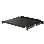 1U Server Shelf 19" 4-Post Rack Mount, Adjustable 14"-17", 20lb Capacity, lot