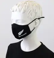 New Zealand All Blacks Licensed Childs Washable Face Mask * OSFM