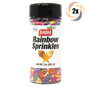 2x Shakers Badia Rainbow Sprinkles Seasoning | 3oz | Gluten Free! | No MSG!