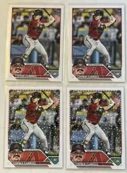 2023 Topps Corbin Carroll Rookie Lot x2 Base x2 Holiday Diamondbacks