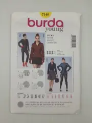 Burda Sewing Pattern 7140 Women's Jacket Pattern Size US 6-16 EUR 32-42 NEW